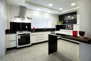Cozinha com granito Branco Dallas