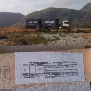 exportação de piso de granito
