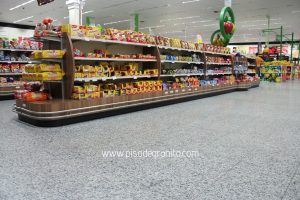 supermercado com granito Branco Fortaleza